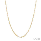 1 1/4 Ctw Bezel Set Round Cut Diamond Tennis Necklace in 14K Yellow Gold