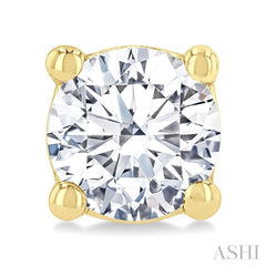 1/2 Ctw Round Cut Diamond Stud Earrings in 14K Yellow Gold