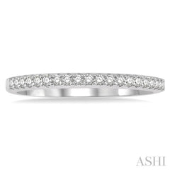 1/5 ctw Round Cut Diamond Wedding Band in 14K White Gold