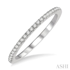 1/6 Ctw Round Cut Diamond Stack Band in 14K White Gold