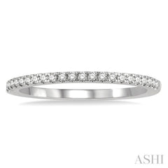 1/6 Ctw Round Cut Diamond Stack Band in 14K White Gold