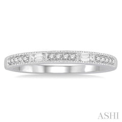 1/6 Ctw Diamond Wedding Band in 14K White Gold