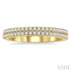 1/3 Ctw Round Cut Diamond Wedding Band in 14K Yellow Gold