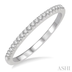 1/6 Ctw Round Cut Diamond Matching Wedding Band in 14K White Gold