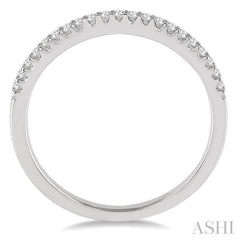 1/6 Ctw Round Cut Diamond Matching Wedding Band in 14K White Gold