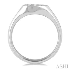 1/4 ctw Pear Shape Lovebright Diamond Ring in 14K White Gold