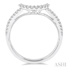 1/5 Ctw Round Cut Diamond Wedding Band in 14K White Gold