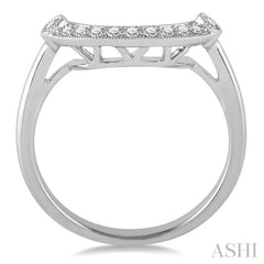 1/6 Ctw Round Cut Diamond Wedding Band in 14K White Gold