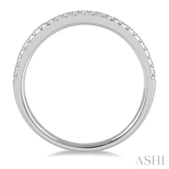 1/6 ctw Classic Round Cut Diamond Wedding Band in 14K White Gold