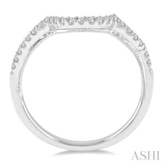 1/6 Ctw Round Cut Diamond Wedding Band in 14K White Gold