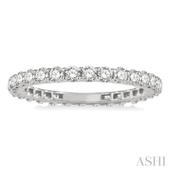 1 ctw Round Cut Diamond Eternity Band in 14K White Gold