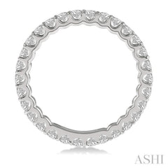 1 ctw Round Cut Diamond Eternity Band in 14K White Gold