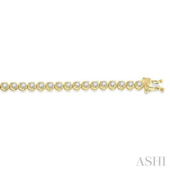 2 Ctw Round Cut Diamond Illusion Bracelet in 10K Yellow Gold