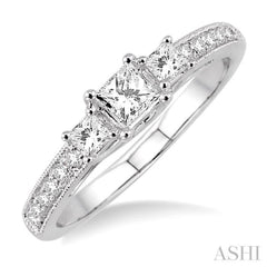 1/3 Ctw Diamond Semi-Mount Engagement Ring in 14K White Gold