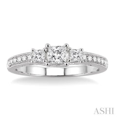 1/3 Ctw Diamond Semi-Mount Engagement Ring in 14K White Gold