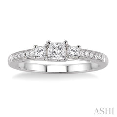 1/5 Ctw Diamond Semi-Mount Engagement Ring in 14K White Gold