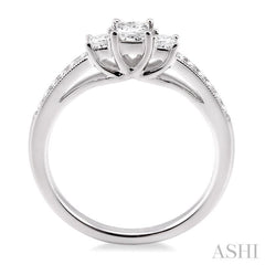 1/5 Ctw Diamond Semi-Mount Engagement Ring in 14K White Gold