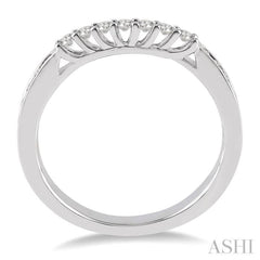 1/3 Ctw Round Cut Diamond Wedding Band in 14K White Gold