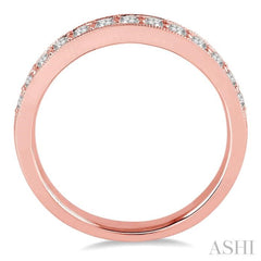 1/2 Ctw Round Cut Diamond Wedding Band in 14K Rose Gold