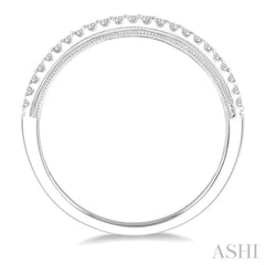 1/6 ctw Round Cut Diamond Wedding Band in 14K White Gold