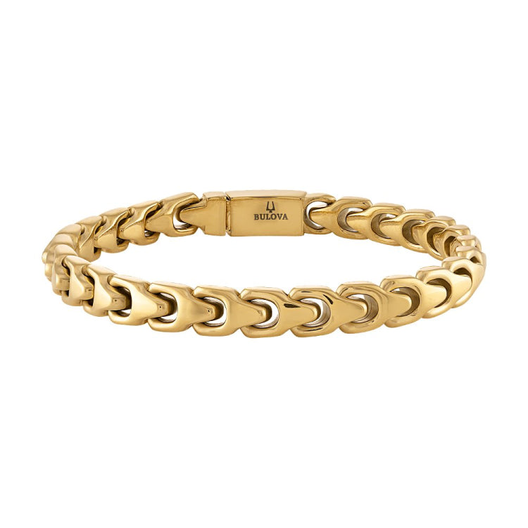 Bulova Stainless Steel Classic Jewelry Mens Bracelet